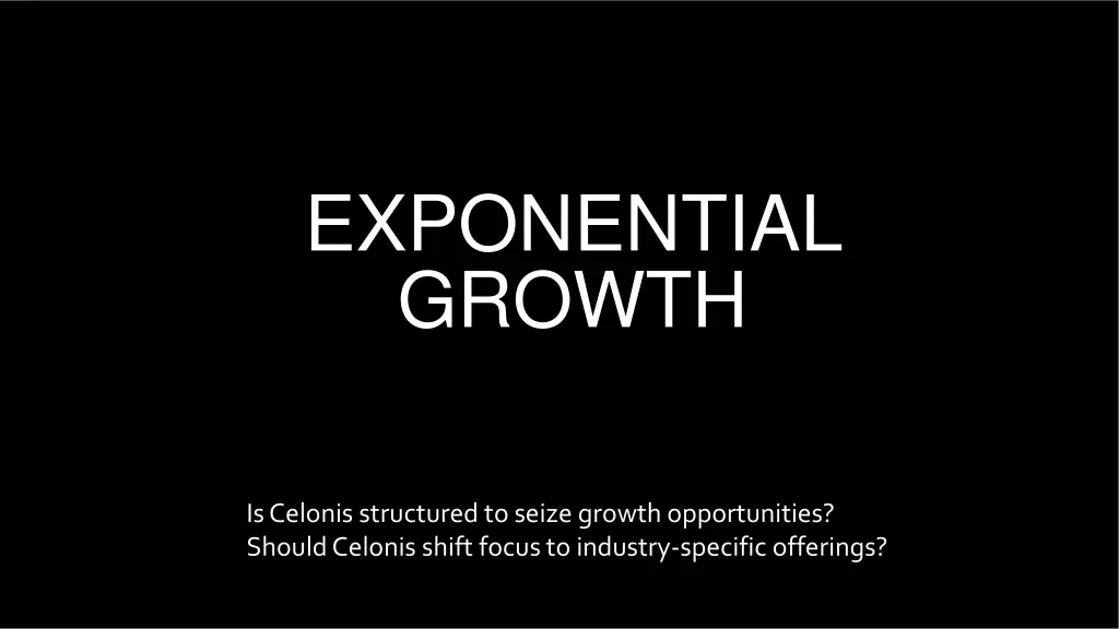 exponential growth