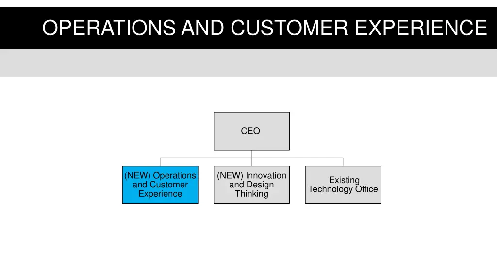operations and customer experience