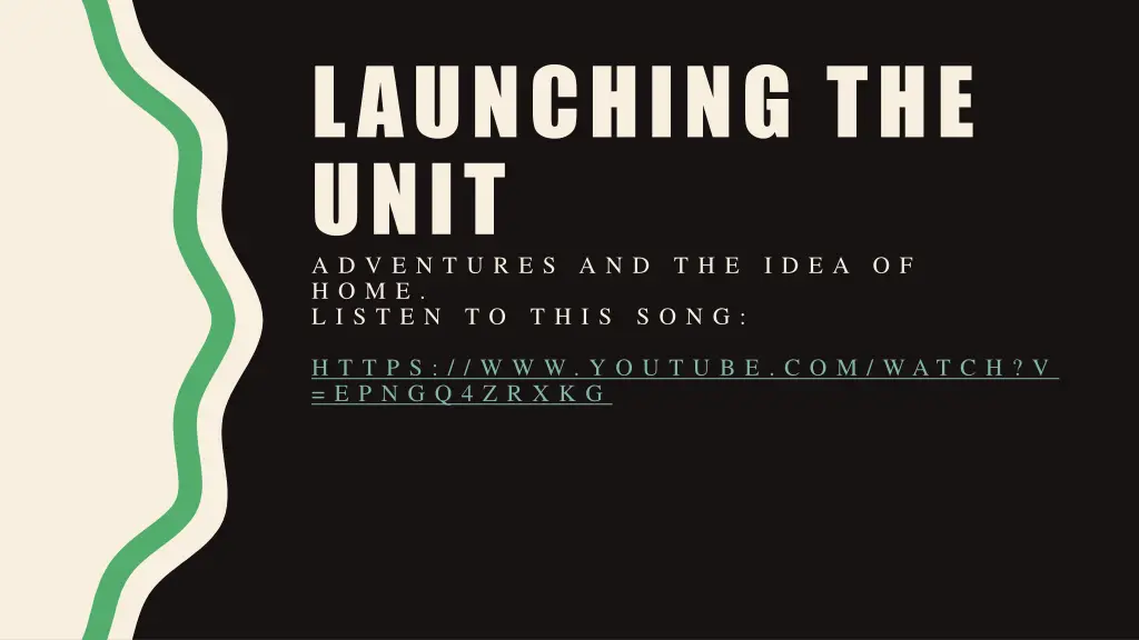 launching the unit