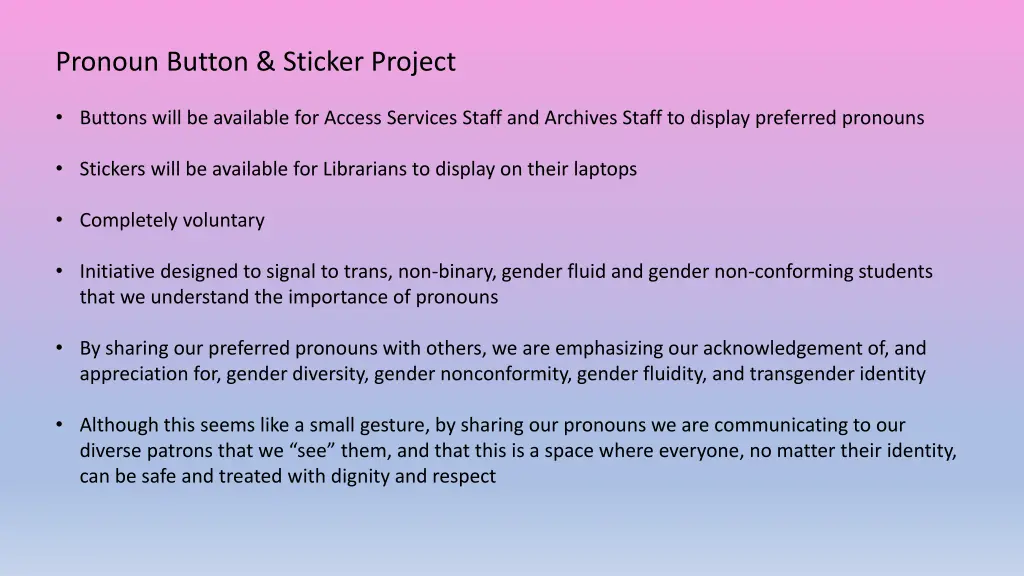 pronoun button sticker project