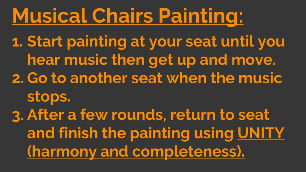 musical chairs painting 1 start painting at your