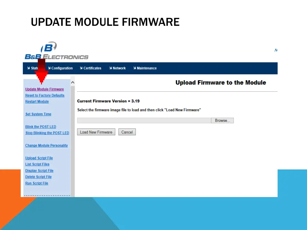 update module firmware