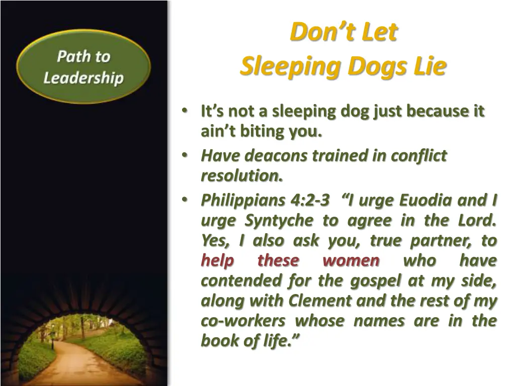 don t let sleeping dogs lie