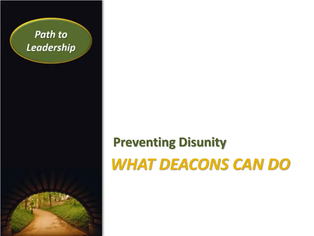 preventing disunity