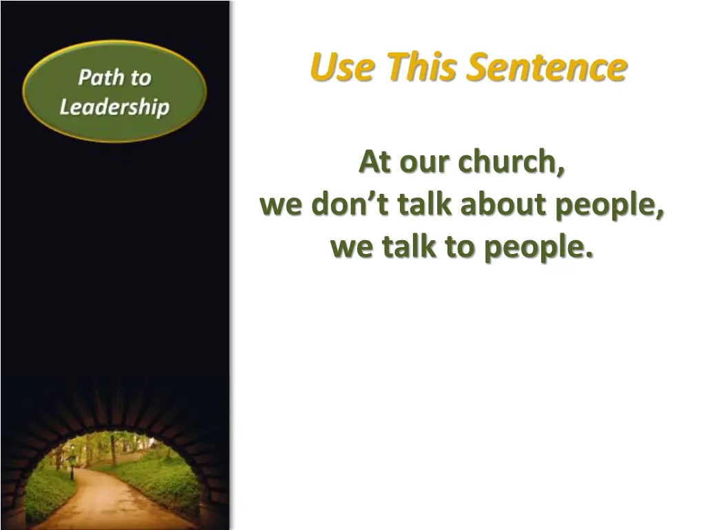 use this sentence