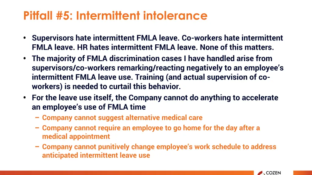 pitfall 5 intermittent intolerance
