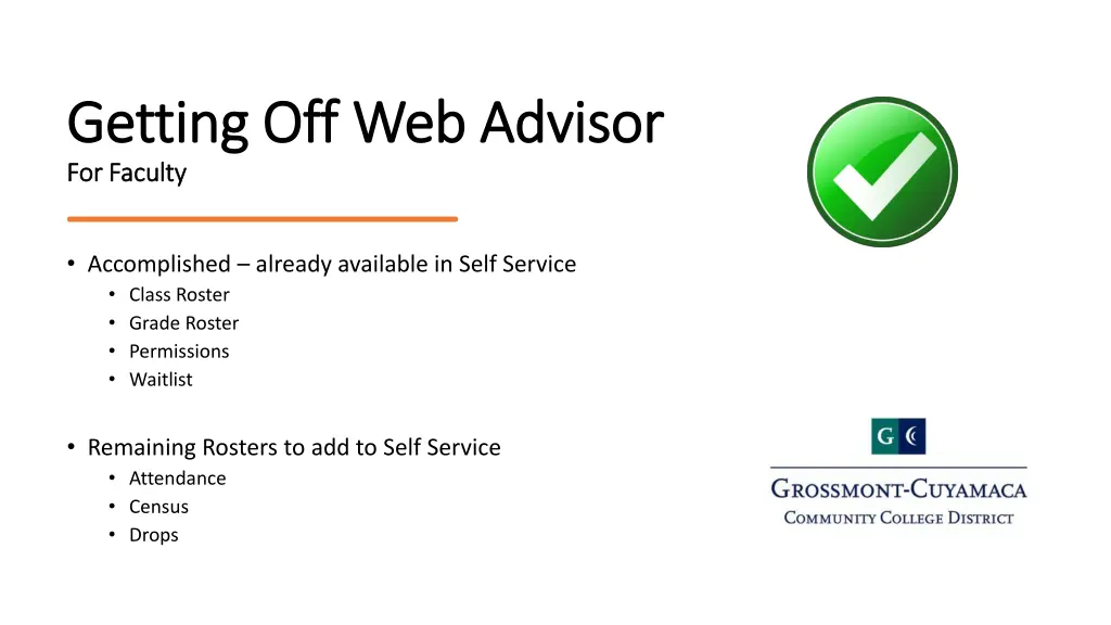 getting off web advisor getting off web advisor 2