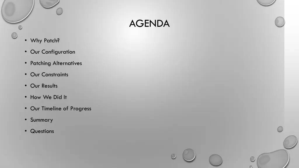 agenda