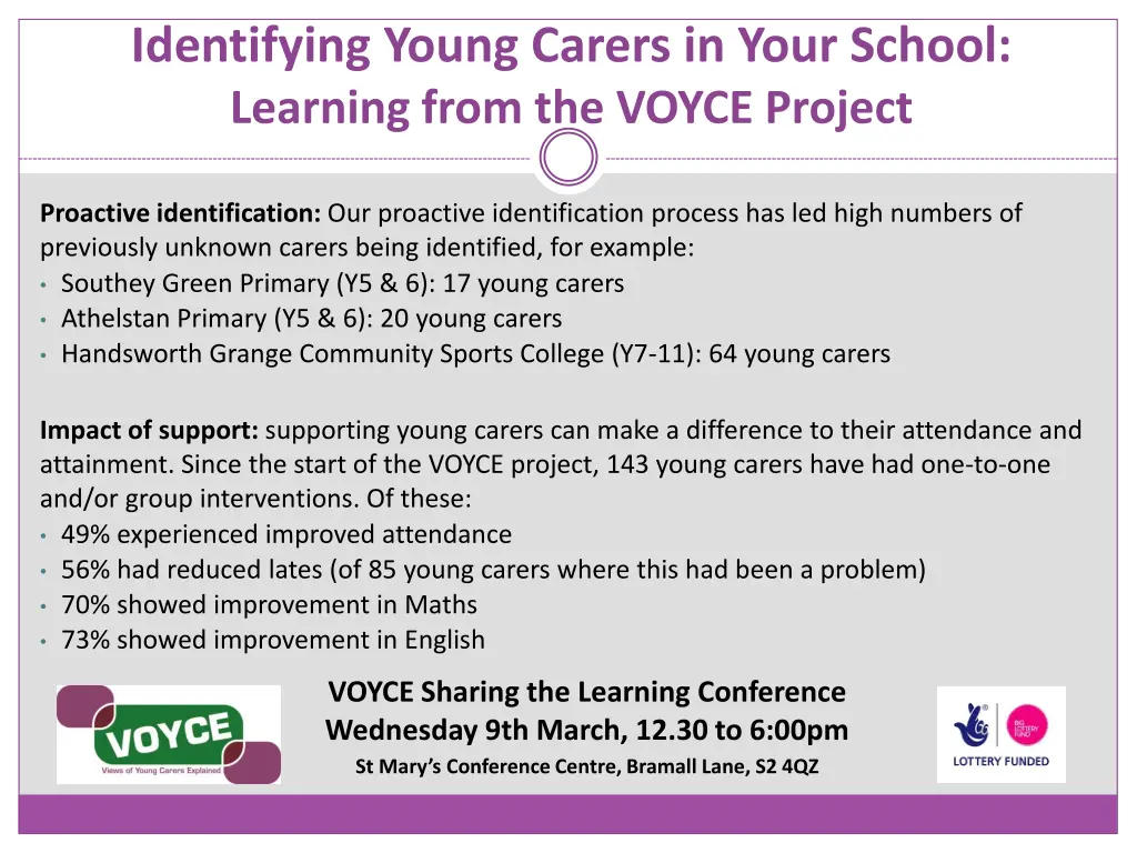identifying young carers in your school learning
