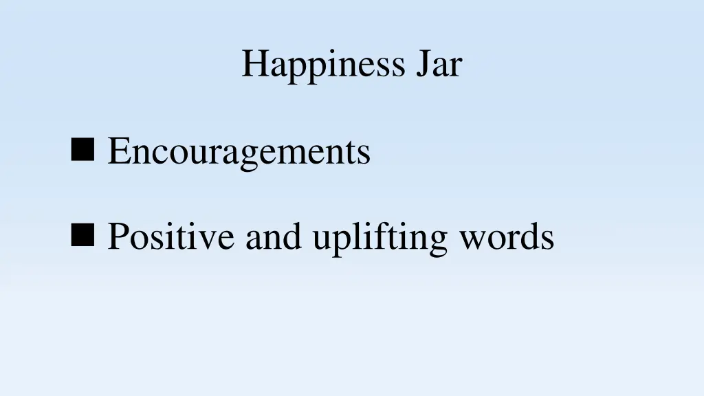 happiness jar