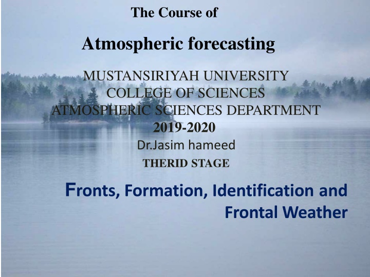 the course of