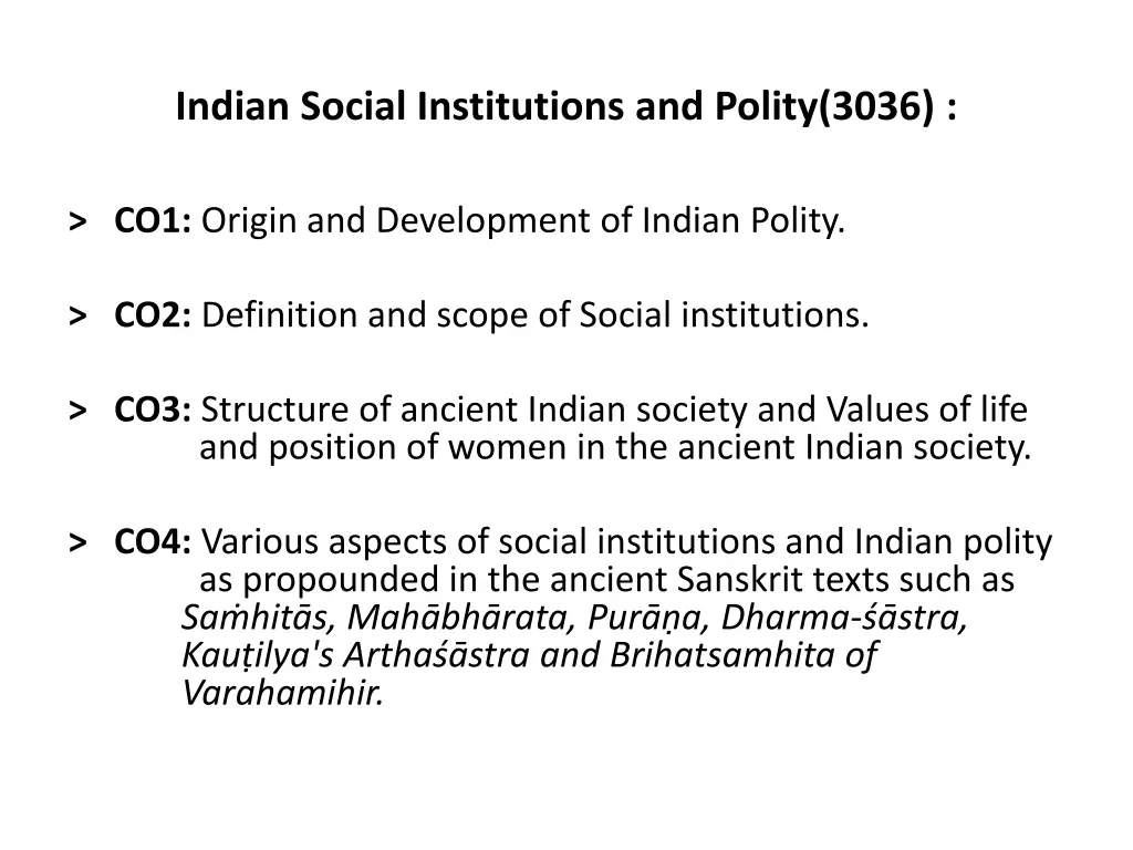 indian social institutions and polity 3036