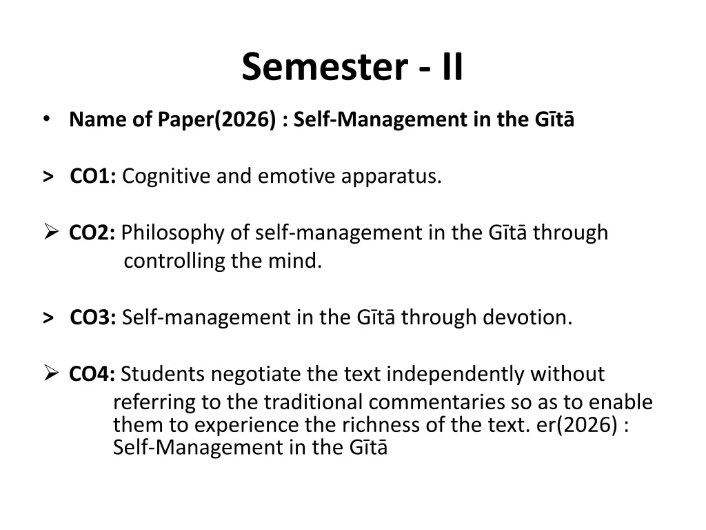 semester ii 1