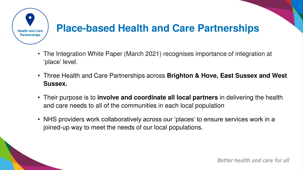 place based health and care partnerships
