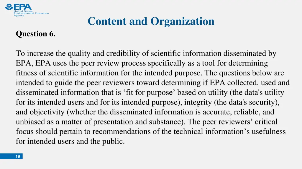content and organization 1