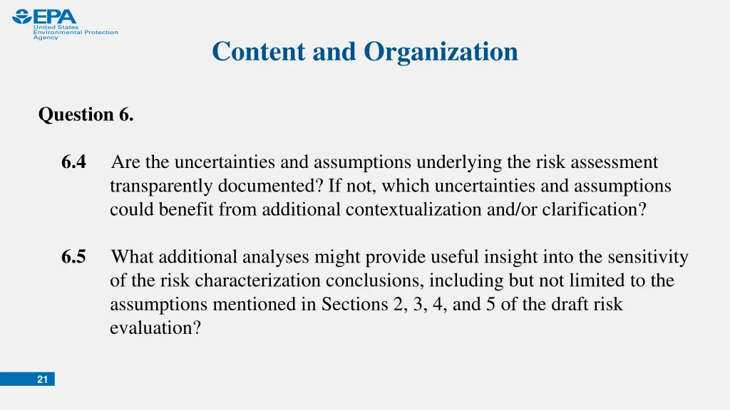 content and organization 3