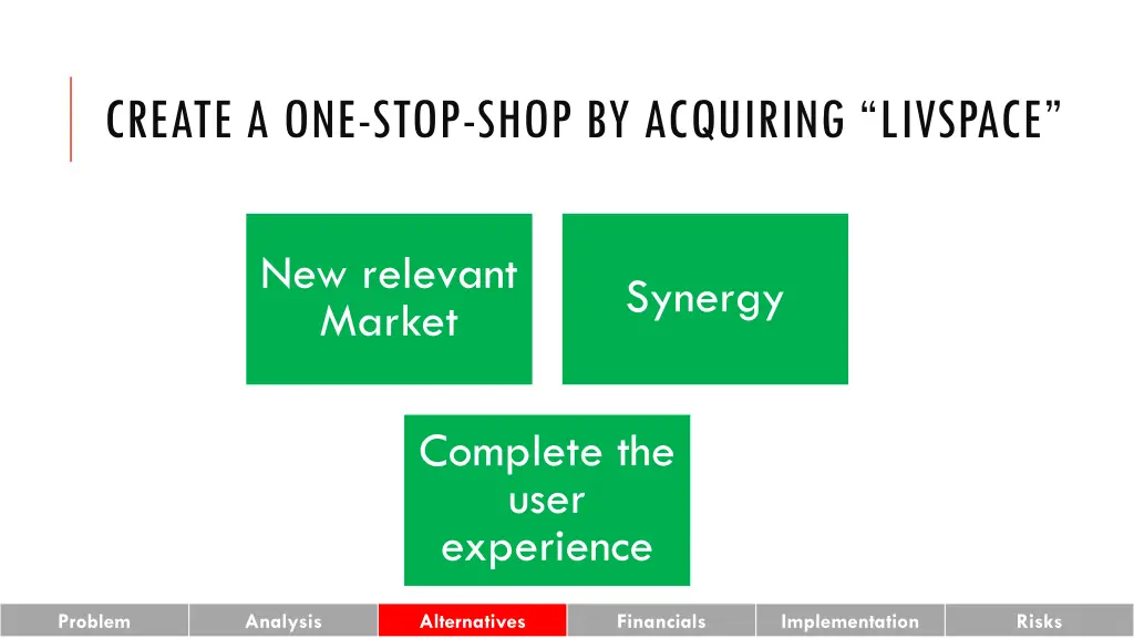 create a one stop shop by acquiring livspace