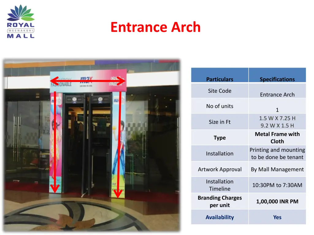 entrance arch
