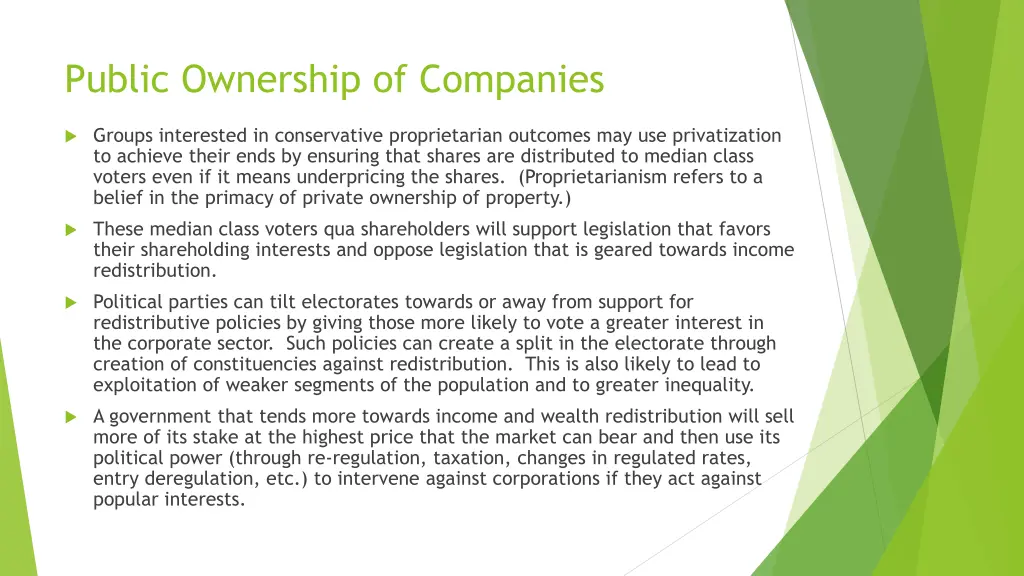 public ownership of companies 1