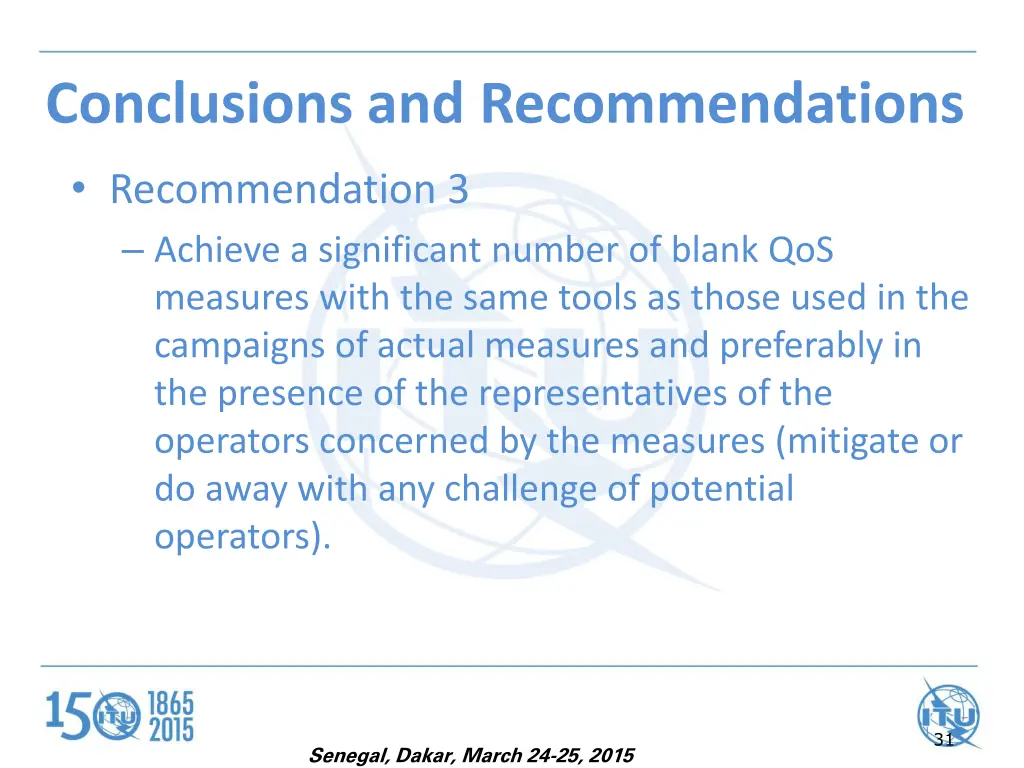 conclusions and recommendations