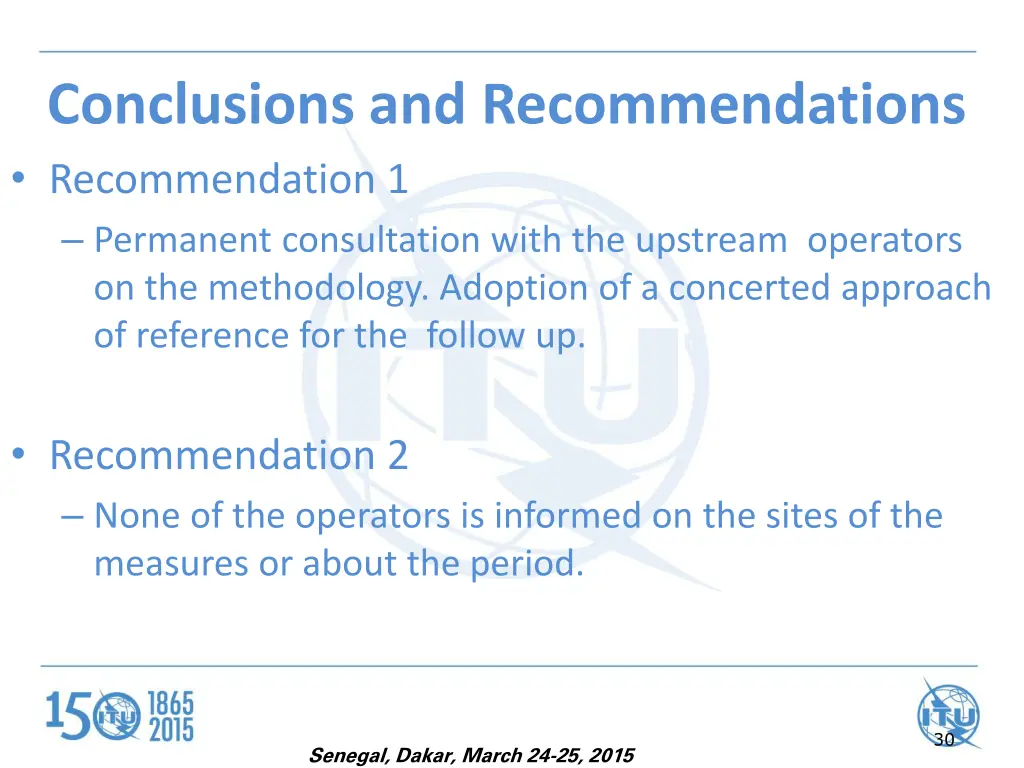 conclusions and recommendations recommendation