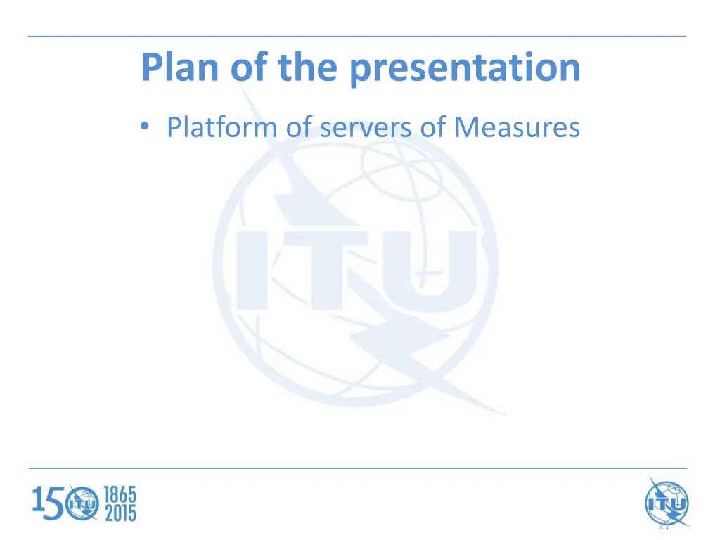 plan of the presentation 1