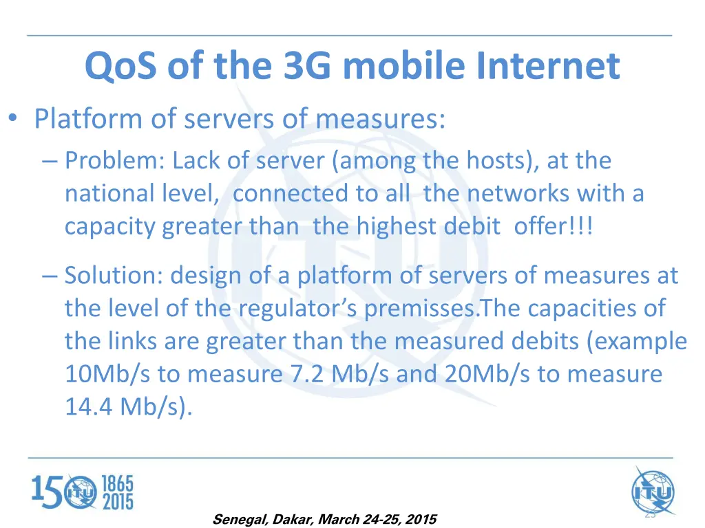 qos of the 3g mobile internet platform of servers