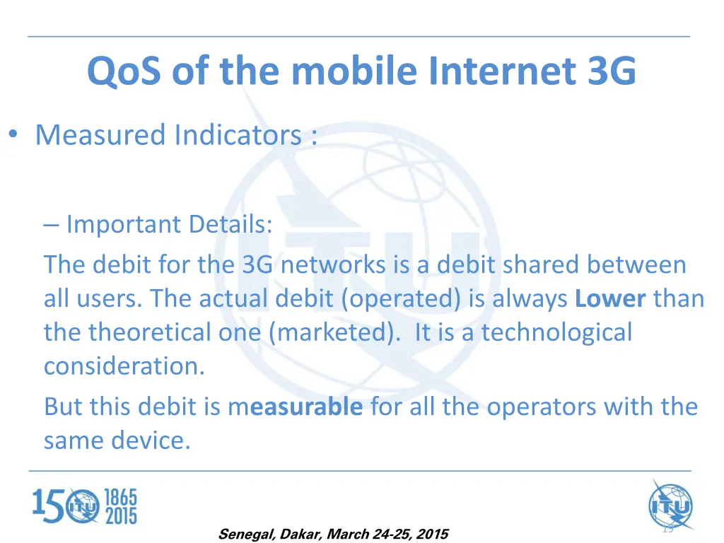 qos of the mobile internet 3g 3