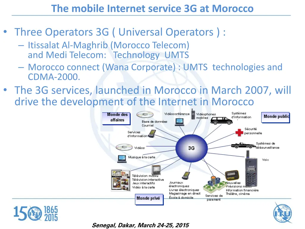 the mobile internet service 3g at morocco