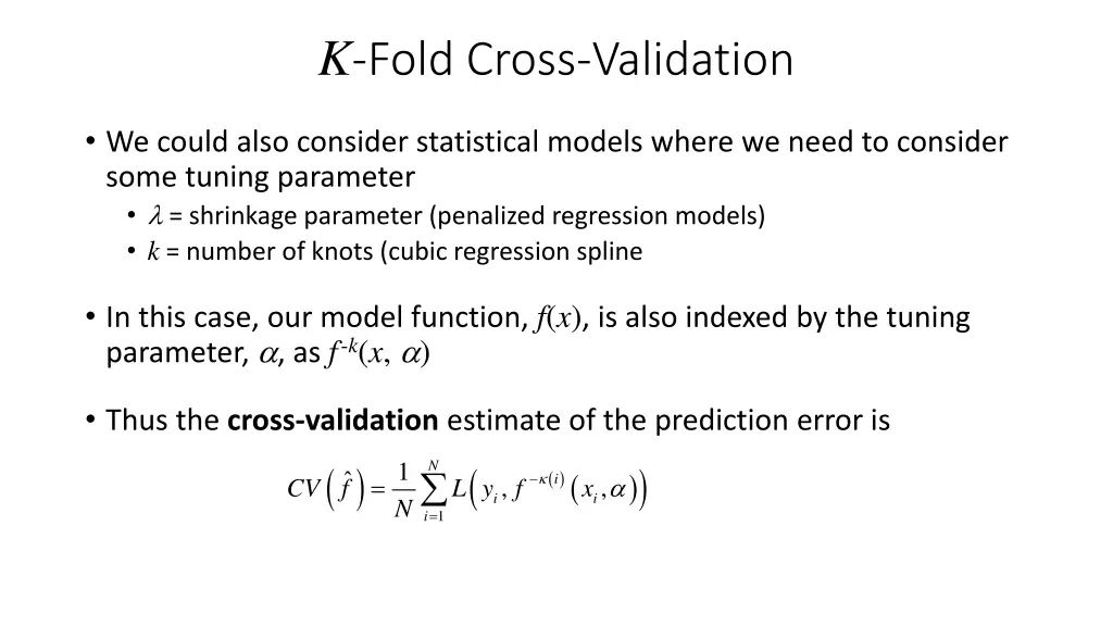 k fold cross validation 2