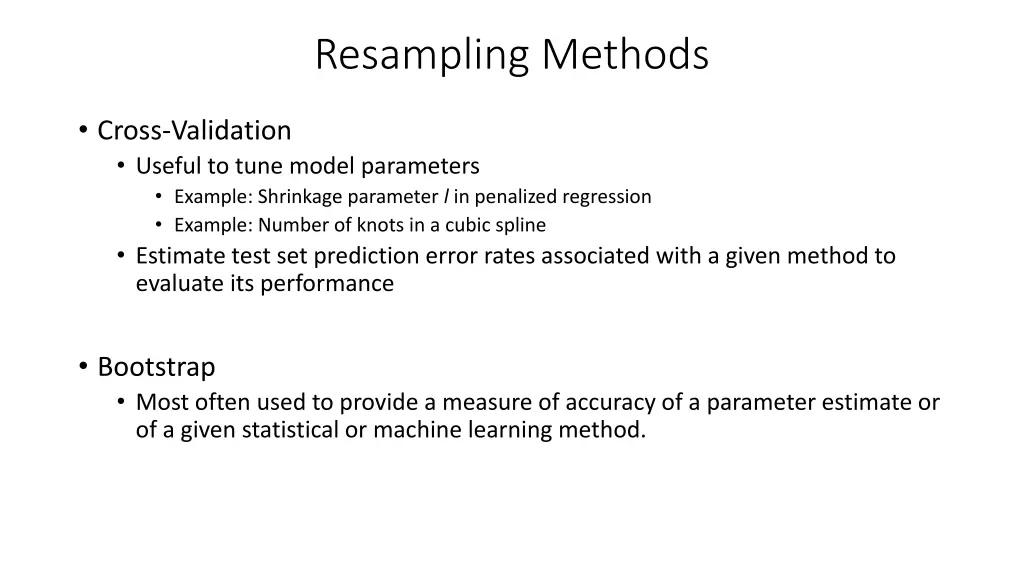 resampling methods 1
