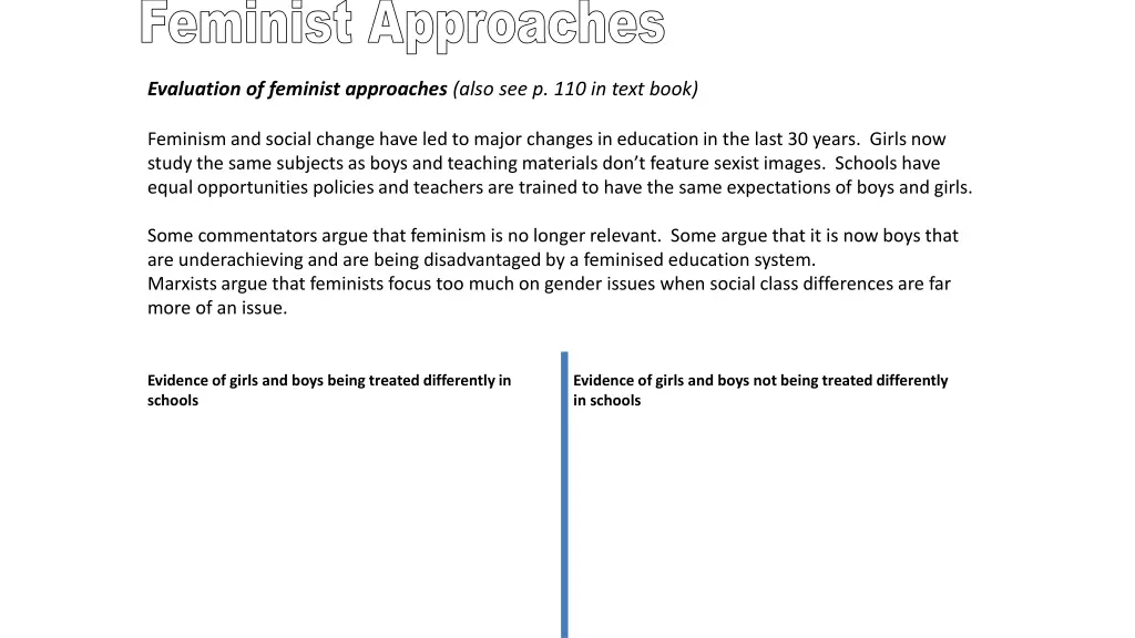 feminist approaches 1