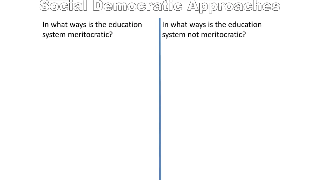 social democratic approaches 1