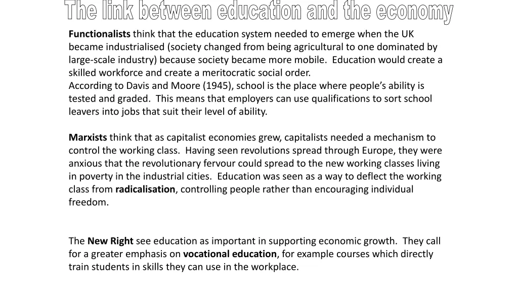 the link between education and the economy