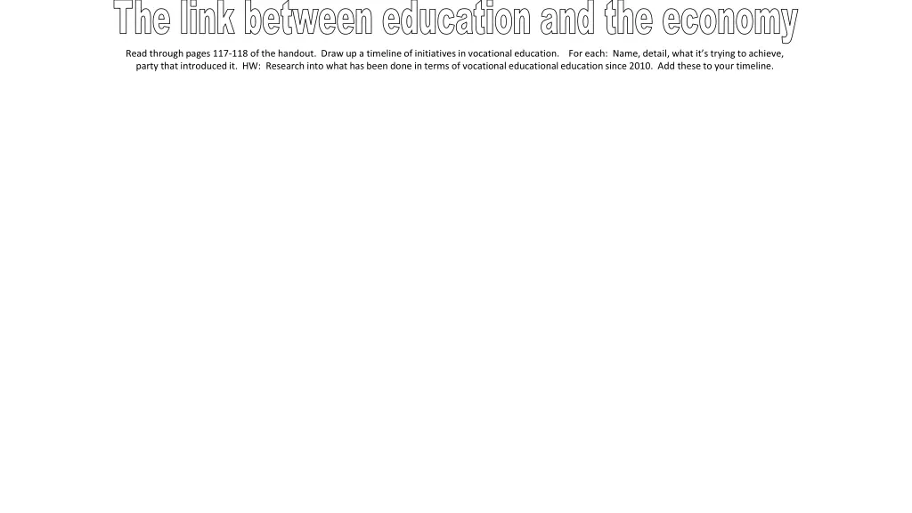 the link between education and the economy read
