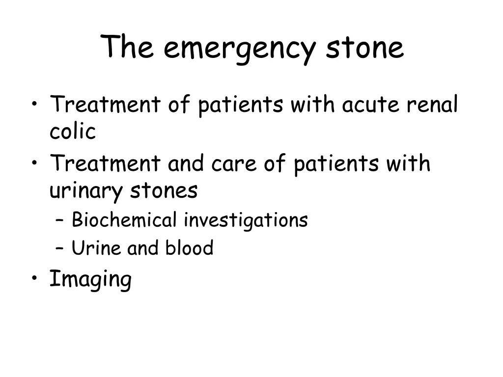 the emergency stone