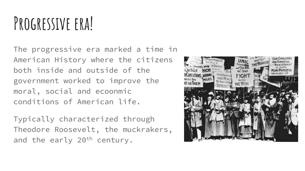 progressive era