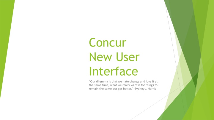 concur new user interface