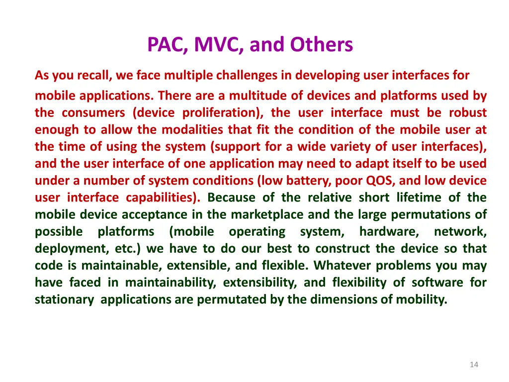 pac mvc and others