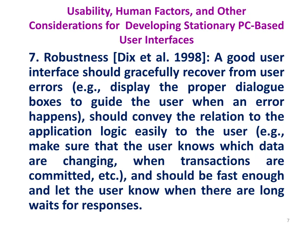 usability human factors and other considerations 3