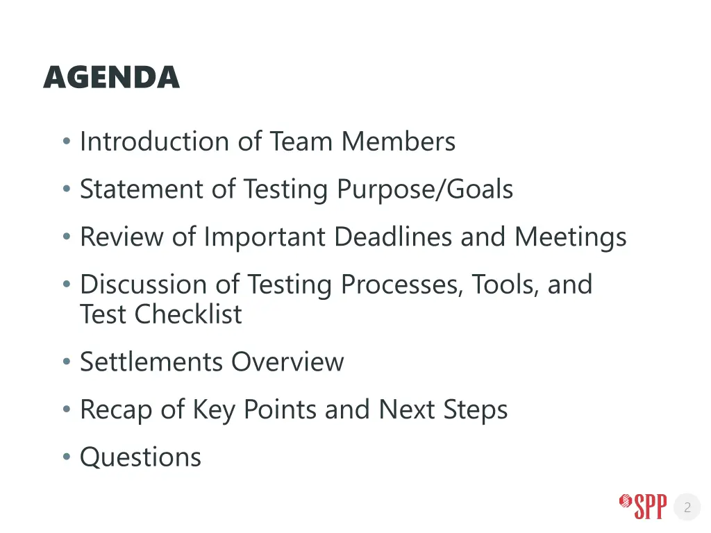 agenda