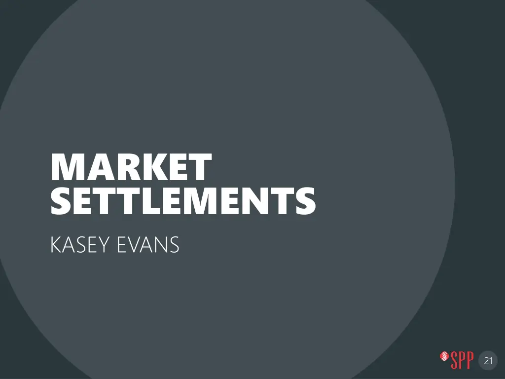 market settlements kasey evans