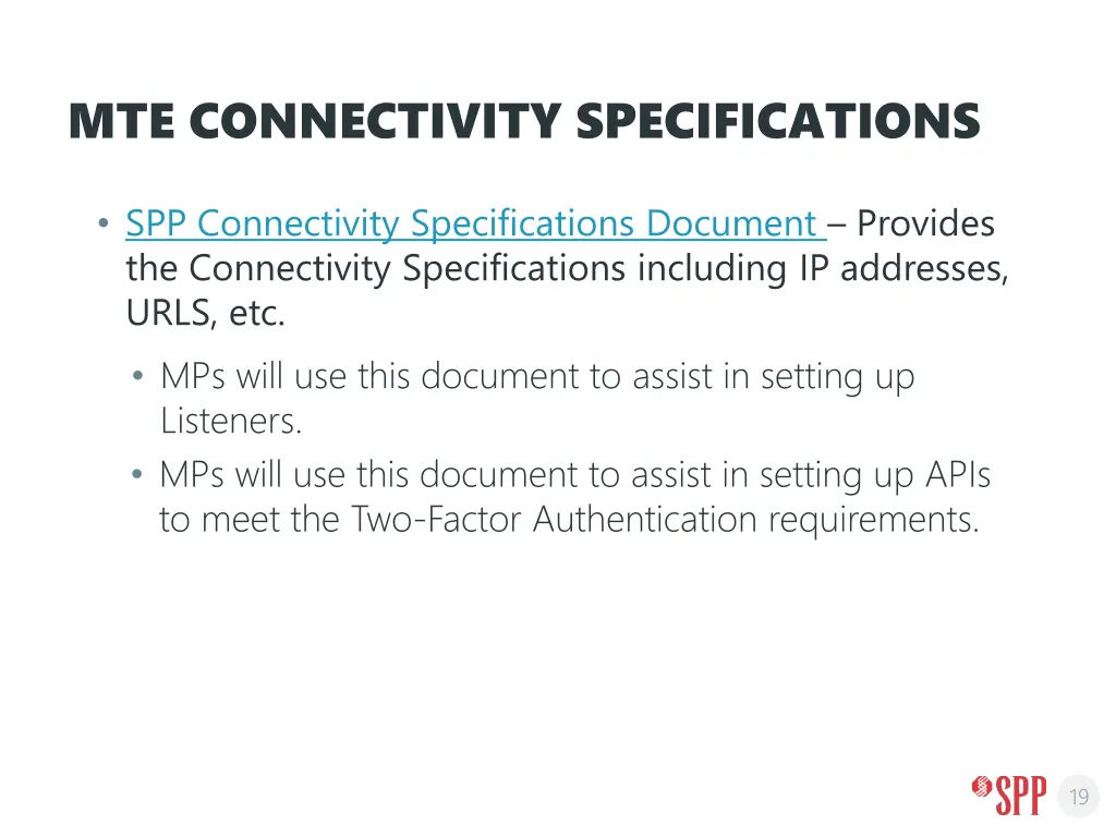mte connectivity specifications