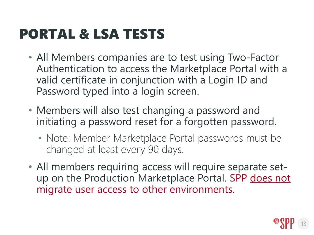 portal lsa tests