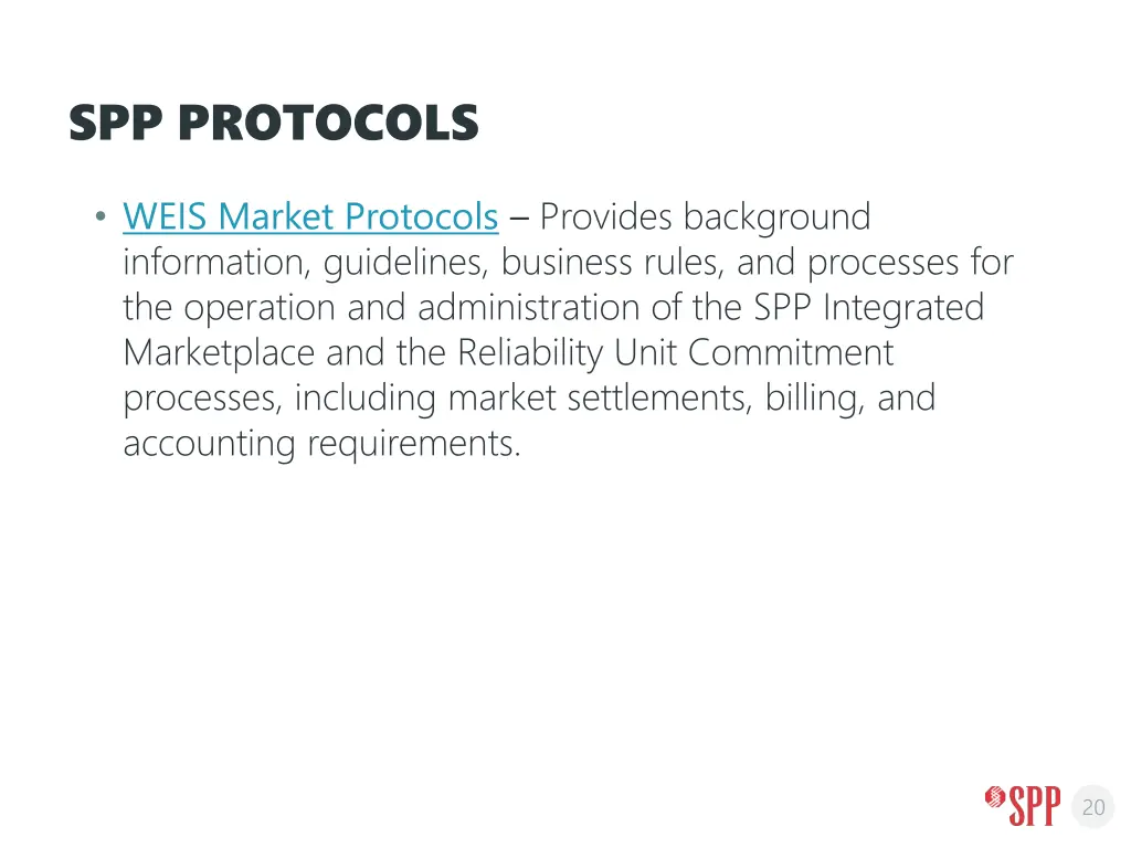 spp protocols