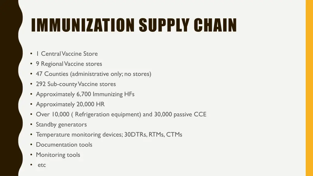 immunization supply chain