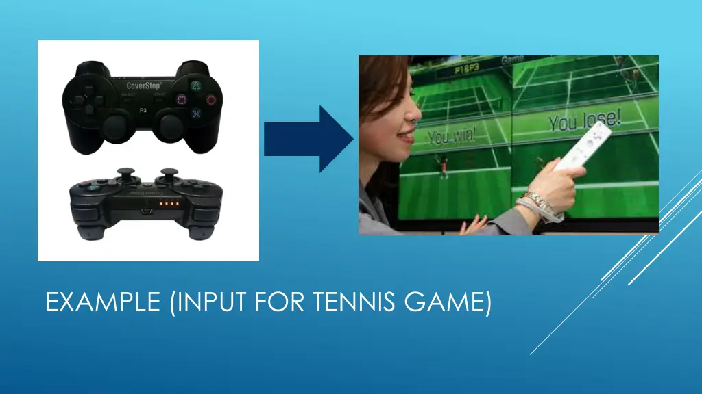 example input for tennis game