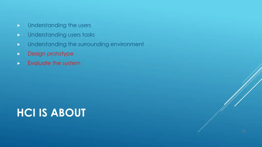 understanding the users