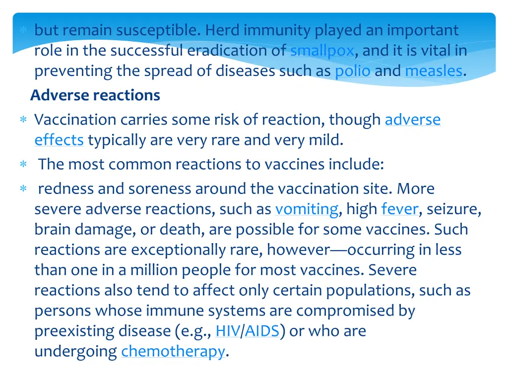 but remain susceptible herd immunity played