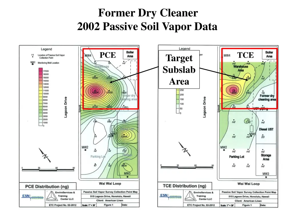 former dry cleaner 2002 passive soil vapor data